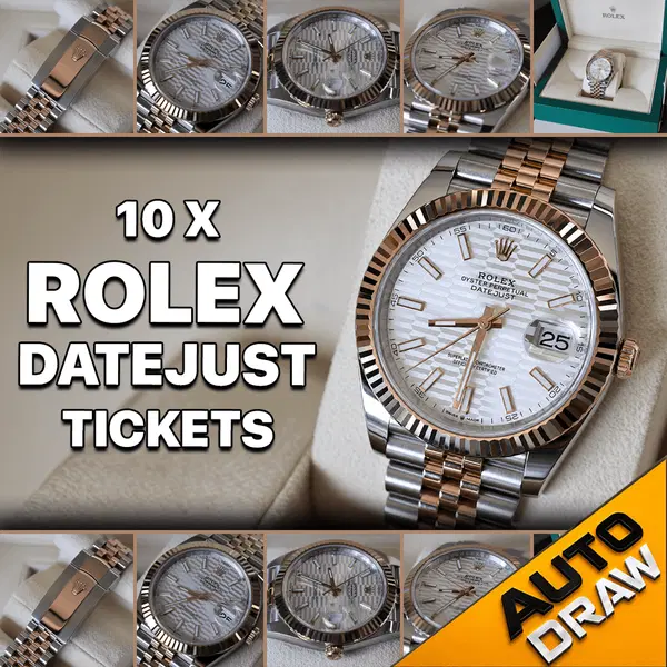 WIN 10 X ROLEX DATEJUST TICKETS WORTH £250 – DRAW NO.2