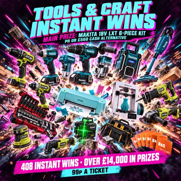 Tool & Machinery Competitions UK — Best Odds & Value | Competition Showroom