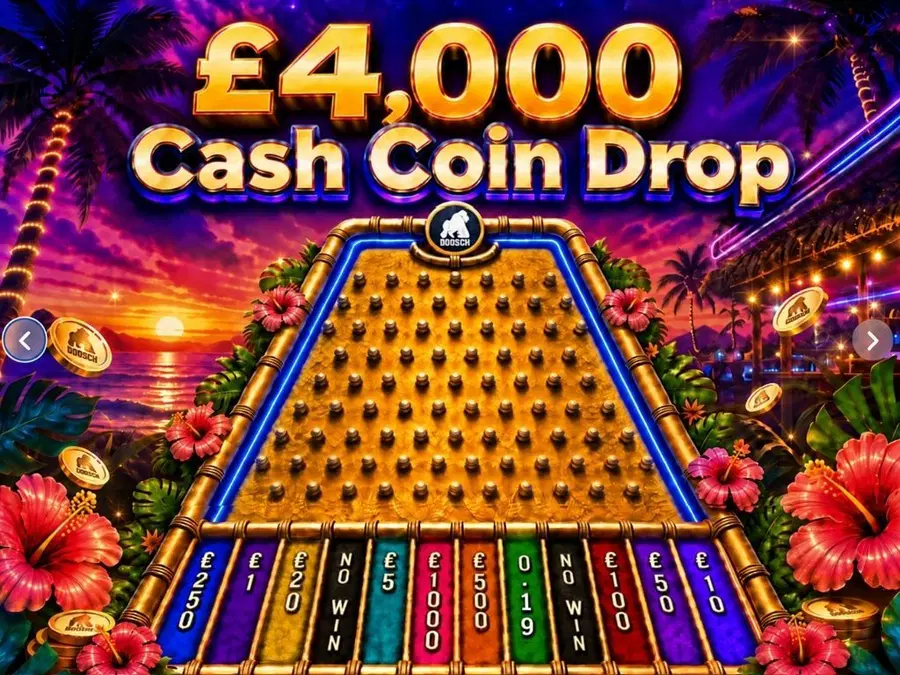 £4,000 Cash Coin Drop