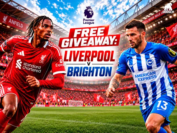 LIVERPOOL V BRIGHTON – FREE TICKET GIVEAWAY!