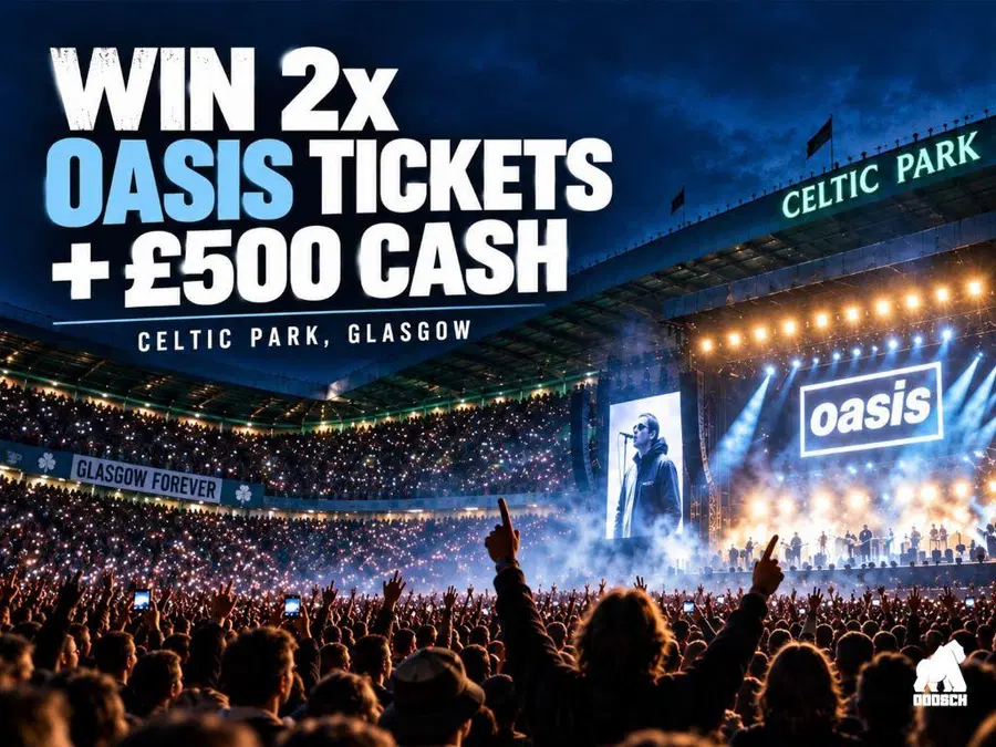 OASIS AT CELTIC PARK + £500 SPENDING MONEY!