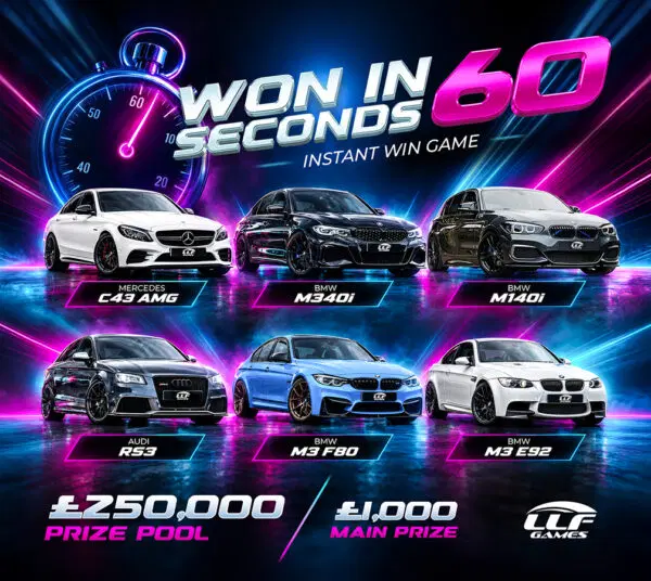 Won In 60 Seconds – £250,000+ in Prizes!