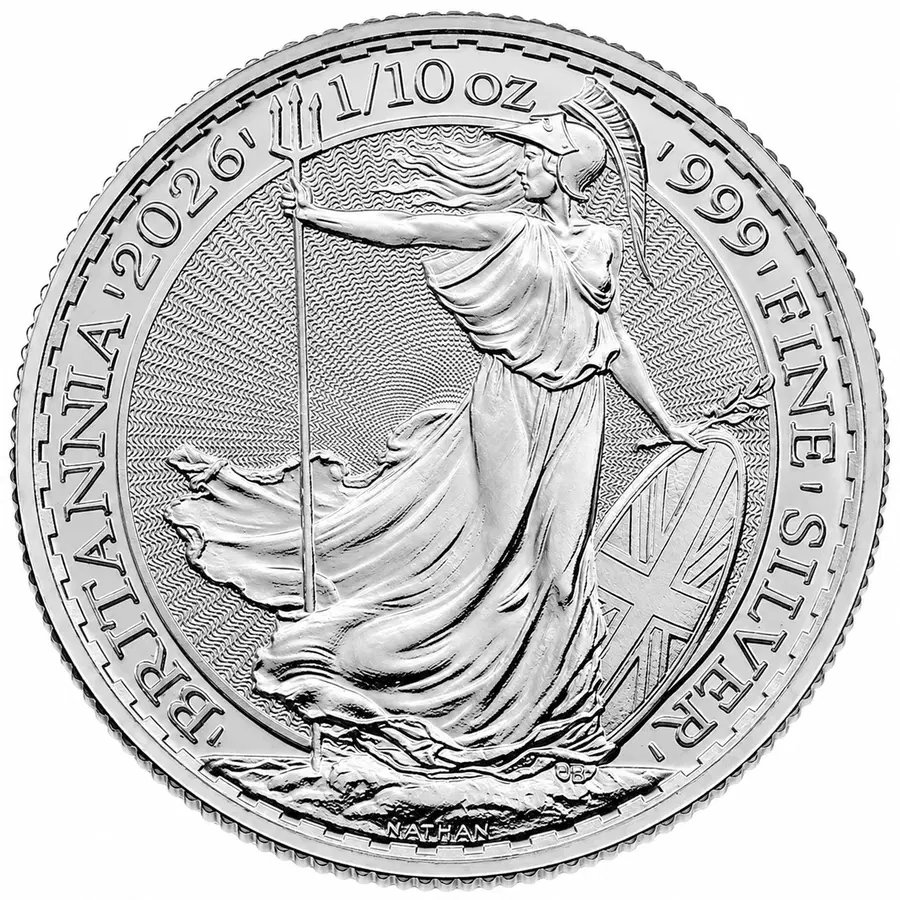 Penny Pinchers 2026 Britannia 1/10oz Silver Coin Only 1p Auto Draw 30-08-26