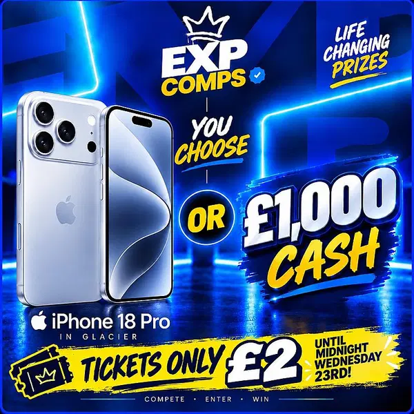 Brand New iPhone 18 Pro OR £1K Cash - You Choose!
