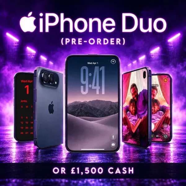 iPhone Duo 256GB (Pre-Order) Or £1,500 Cash