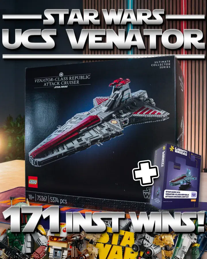 LEGO | Venator-Class Republic Attack Cruiser & Light Kit | 171 Inst Wins!
