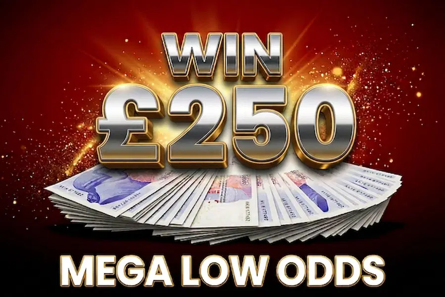 Win £250 Tax Free Cash for just 89p!