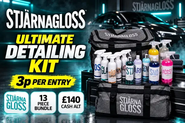 Win A StjarnaGloss Ultimate Car Detailing Kit for just 3p!