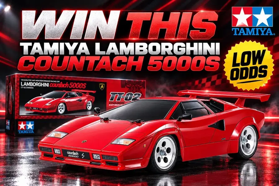 Win This Tamiya Lamborghini Countach 5000S RC Bundle