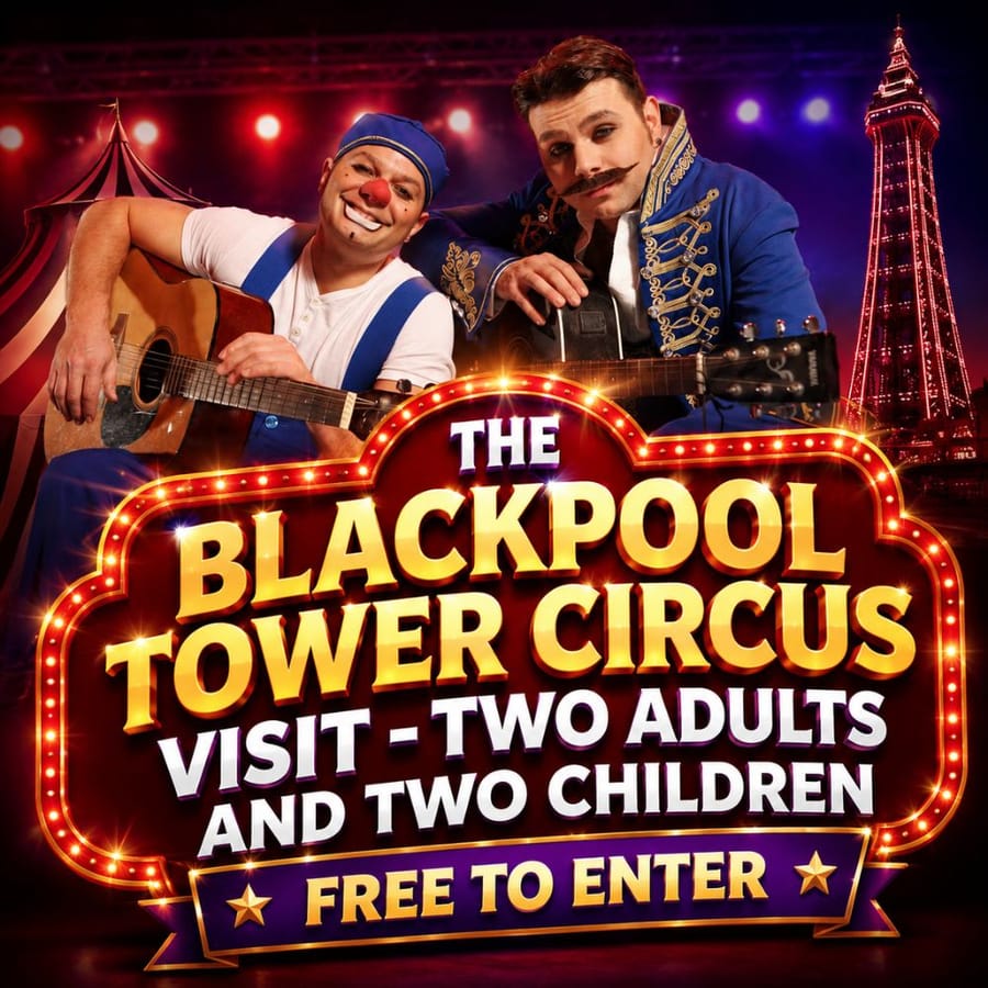 Blackpool Tower Circus Visit – Two Adults and Two Children