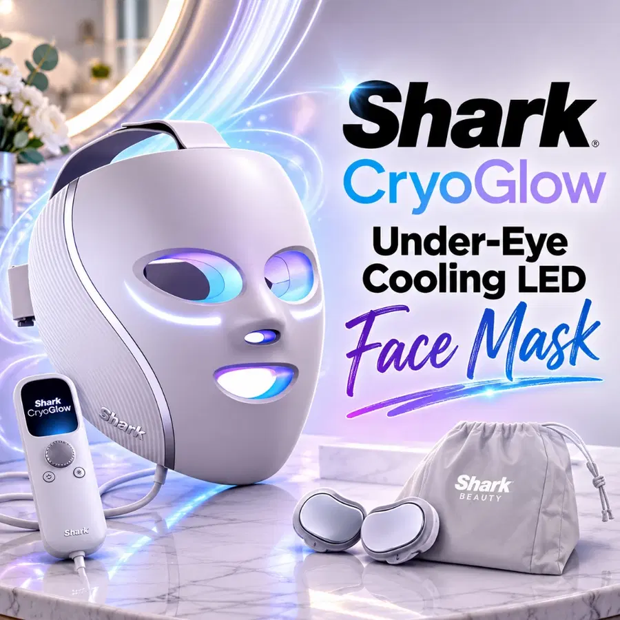 Shark CryoGlow Under-Eye Cooling LED Face Mask