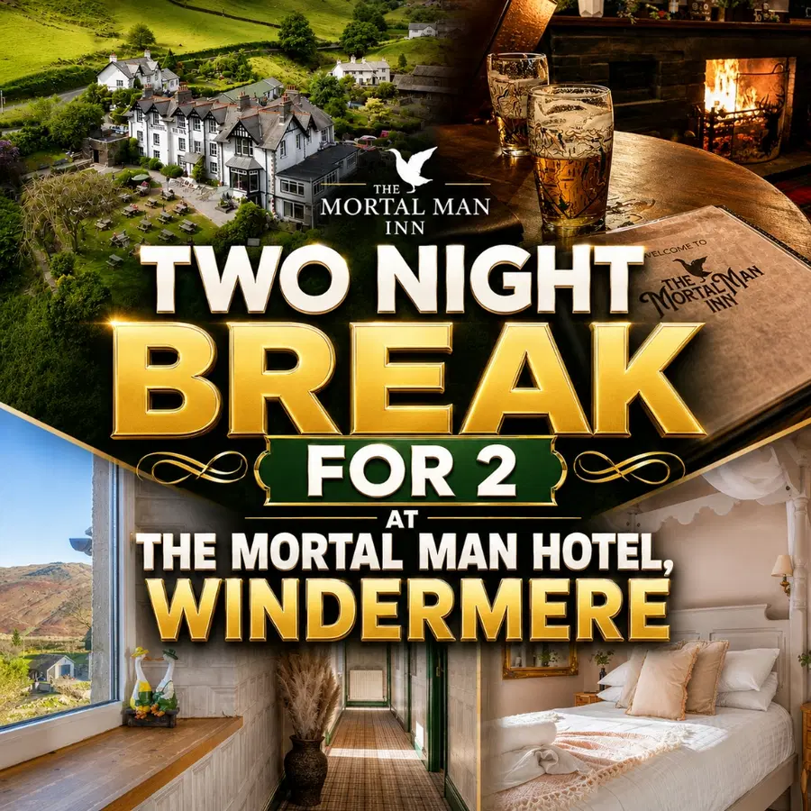 Two Night Break At The Mortal Man Hotel, Windermere
