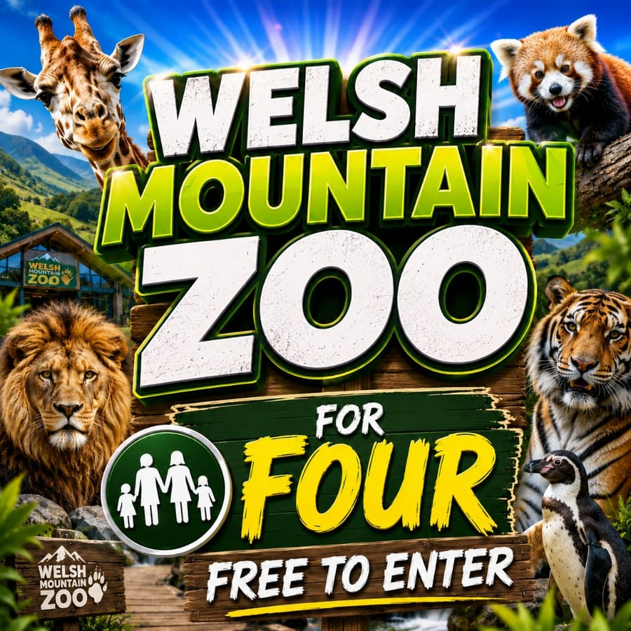 Welsh Mountain Zoo for 4 People