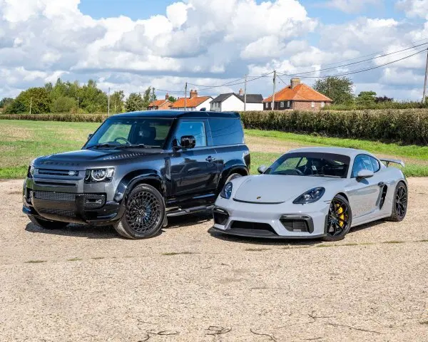 Win This Porsche 718 Cayman GT4 & Land Rover Defender 90 V8 + £2,000 Cash!