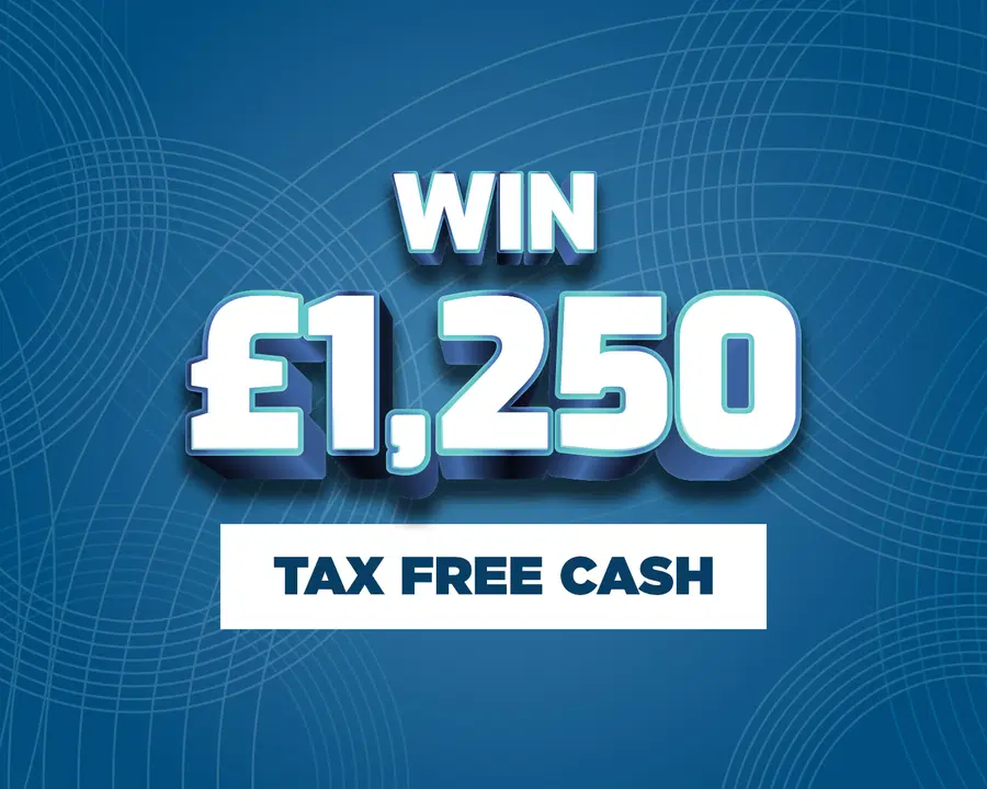 Win £1,250 Tax Free Cash #16!
