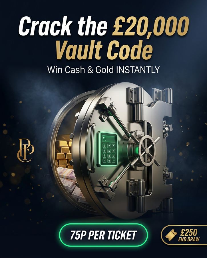 Crack the £20,000 Vault Code II Instant Win Competition