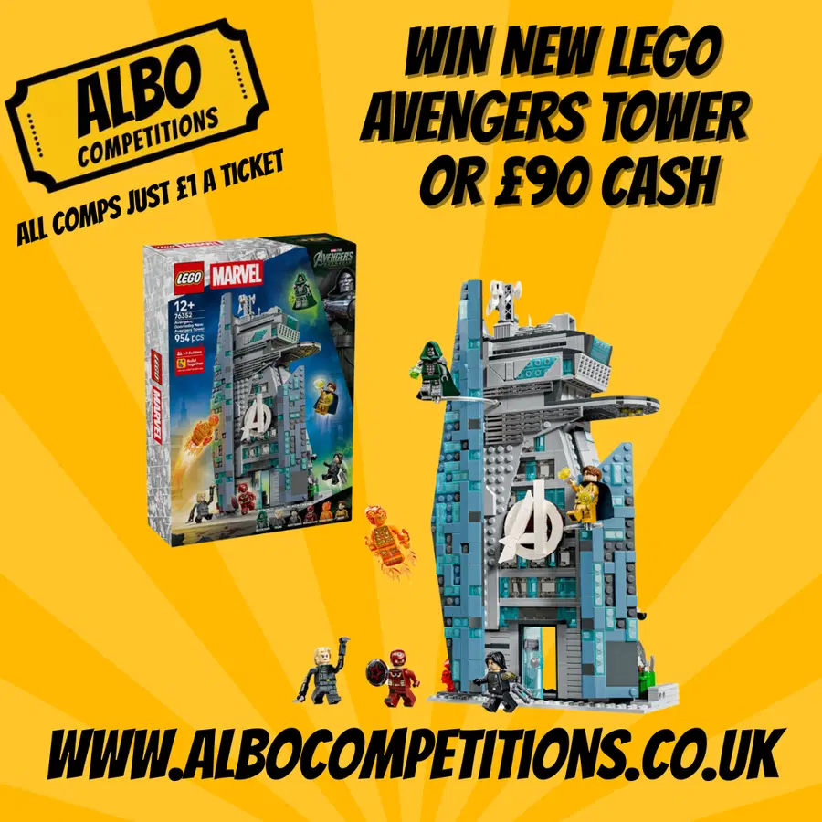 WIN LEGO AVENGERS DOOMSDAY TOWER SET 76352 OR TAKE £90 CASH