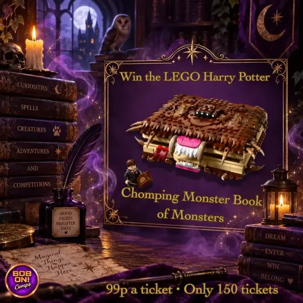 🧌 Win the LEGO Harry Potter Chomping Monster Book of Monsters | Only 150 Tickets
