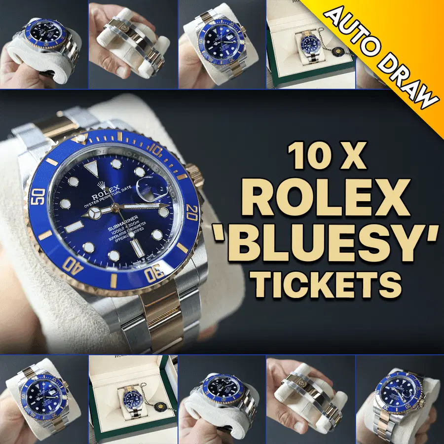 WIN 10 X ROLEX ‘BLUESY’ TICKETS WORTH £300 – DRAW NO.1