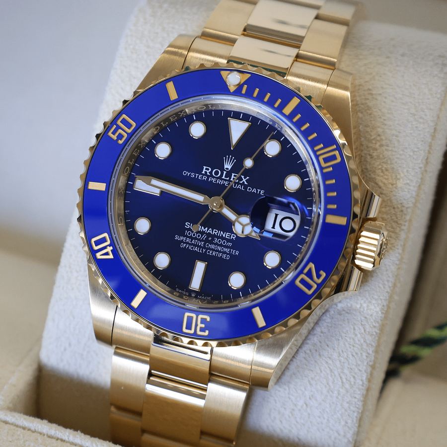 2025 ROLEX SUBMARINER SOLID 18ct GOLD ‘BLUESY’ – RRP £42,500!