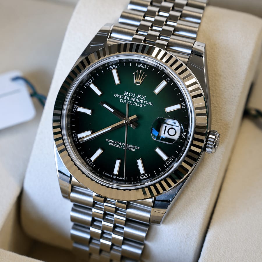 2026 ROLEX DATEJUST 41 ‘OMBRE GREEN DIAL’ – WORLDS FIRST – RSP £19,000!