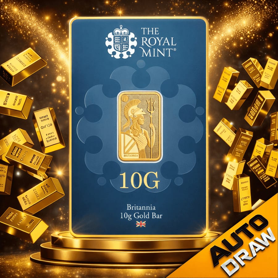 10g 24ct Gold Bar Royal Mint