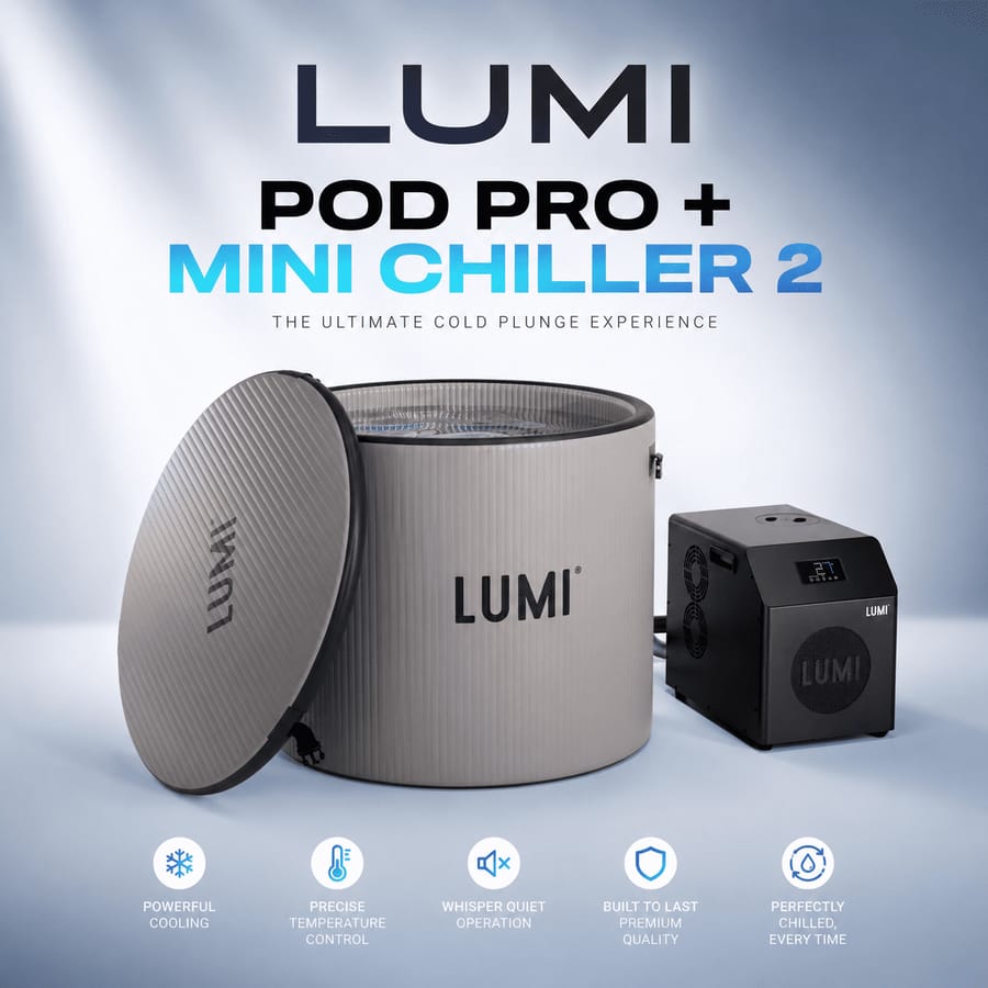 LUMI ICE BATH Pod Pro + Chiller 2 – RRP £1,298!