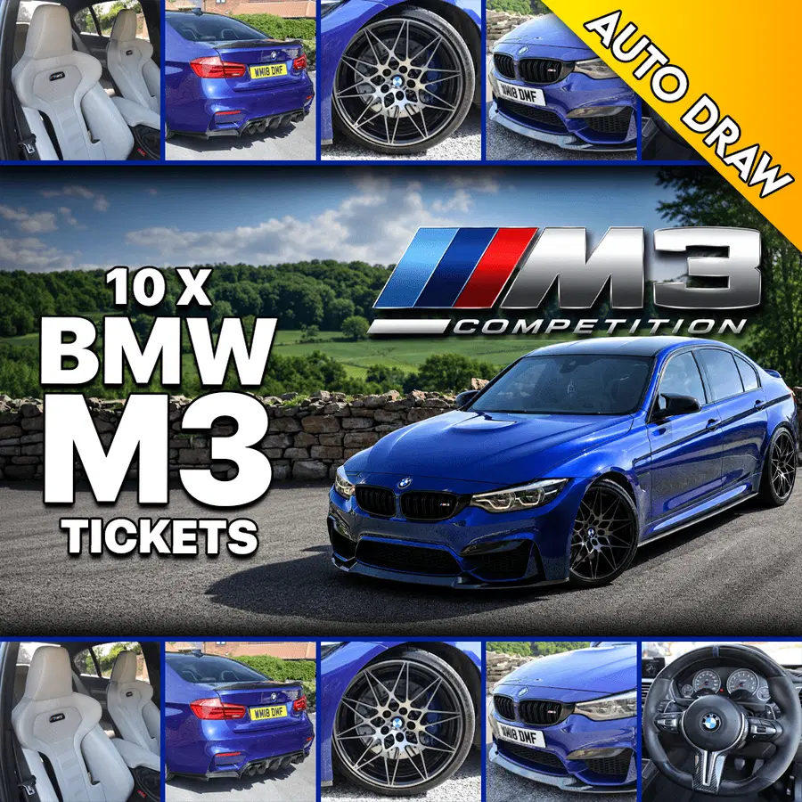 WIN 10 X BMW M3 TICKETS WORTH £250 – DRAW NO.1