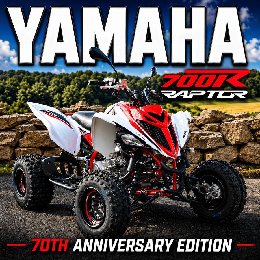 2026 YAMAHA RAPTOR 700 70TH ANNIVERSARY EDITION – RRP £12,999!