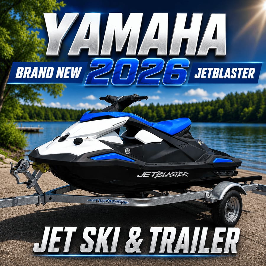 2026 YAMAHA JET BLASTER JET SKI + TRAILER – BRAND NEW – RRP £12,000!
