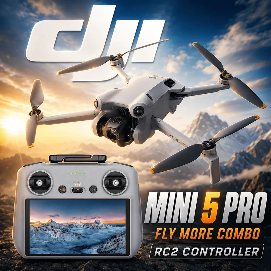 DJI MINI 5 PRO DRONE FLY MORE COMBO + RC2 REMOTE