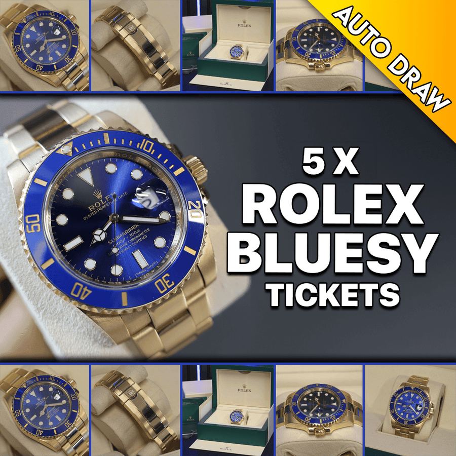WIN 5 X ROLEX ‘BLUESY’ TICKETS WORTH £300 – DRAW NO.2