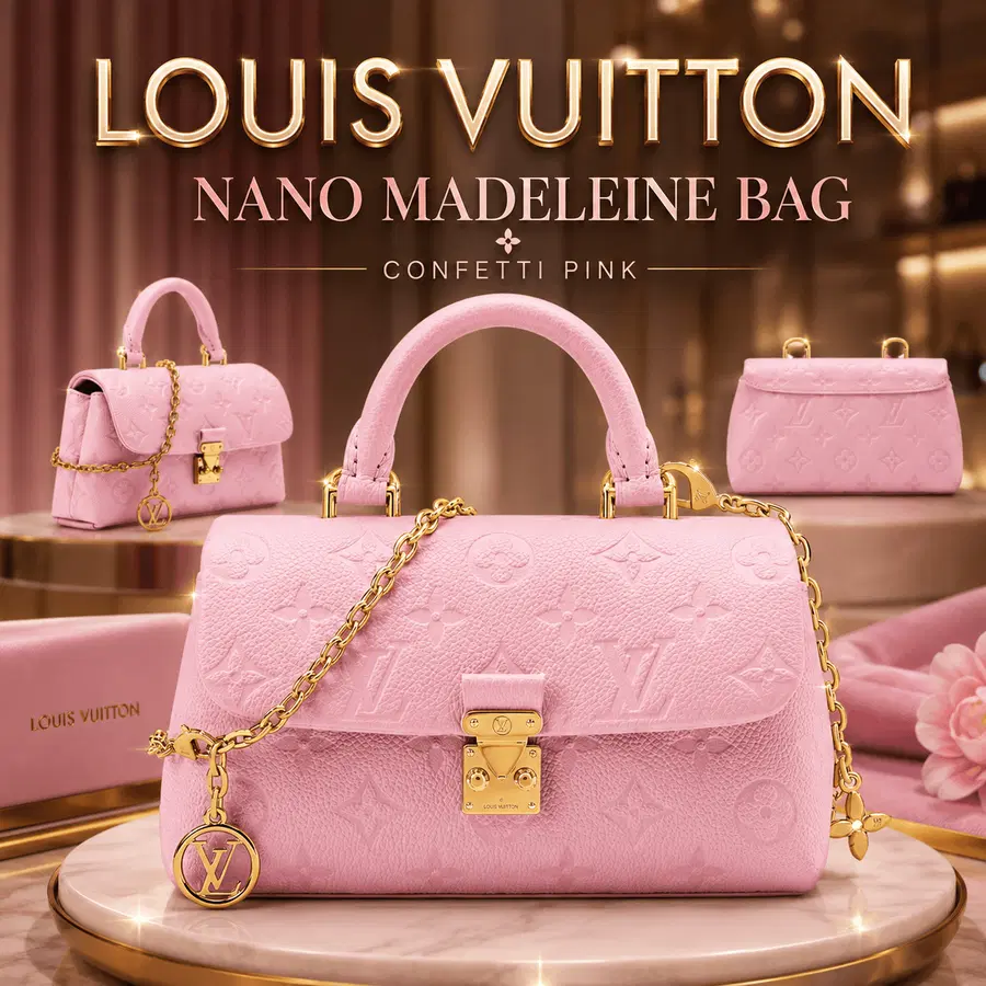 Louis Vuitton Nano Madeleine Bag Confetti Pink – BRAND NEW – RRP £1,670