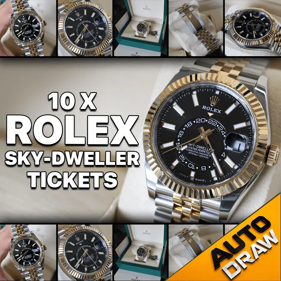 WIN 10 X ROLEX SKY-DWELLER TICKETS WORTH £300 – DRAW NO.1