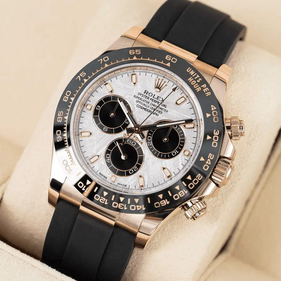 ROLEX DAYTONA OYSTERFLEX ROSE GOLD METEORITE DIAL – RSP £65,000! – LOW ODDS!
