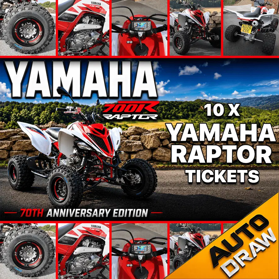 WIN 10 X YAMAHA RAPTOR TICKETS WORTH £250 – DRAW NO.3
