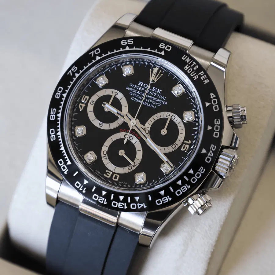 2026 ROLEX DAYTONA OYSTERFLEX WHITE GOLD DIAMOND DIAL – RSP £40,000!