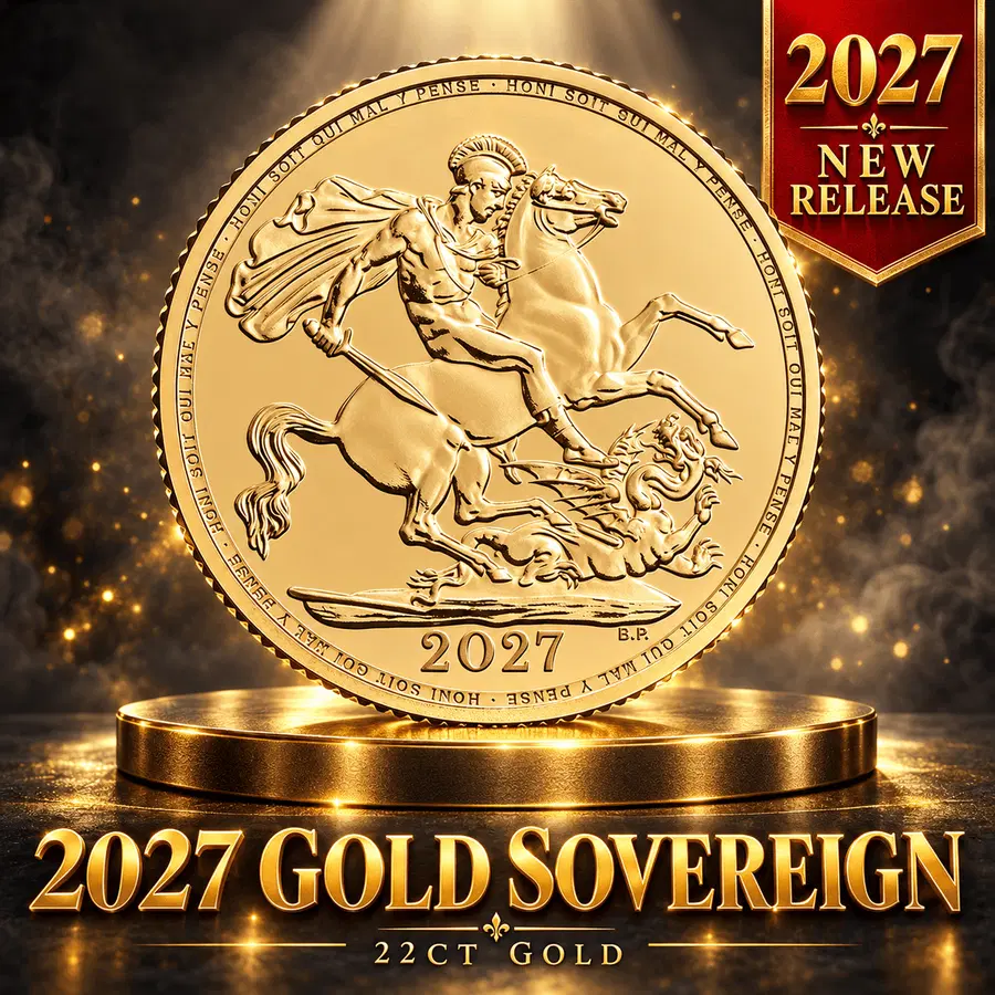 2027 22ct GOLD SOVEREIGN COIN – JUST RELEASED!