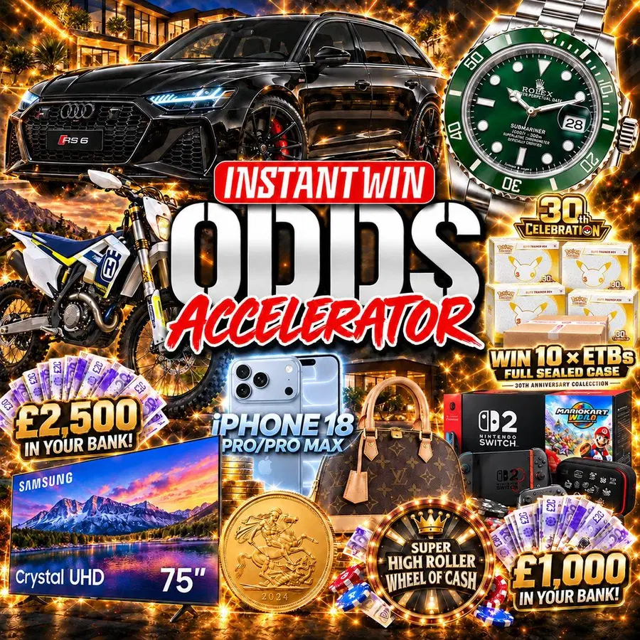 Odds Accelerator – Win Tickets Into Our 9th October Live Draws!!