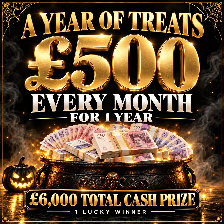 £500 EVERY MONTH FOR 1 YEAR! – A YEAR OF TREATS