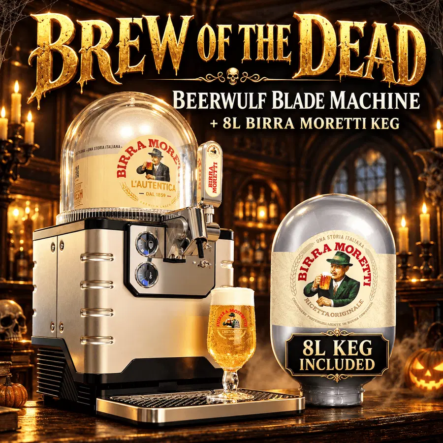 Beerwulf BLADE Machine + 8L BIRRA MORETTI Keg