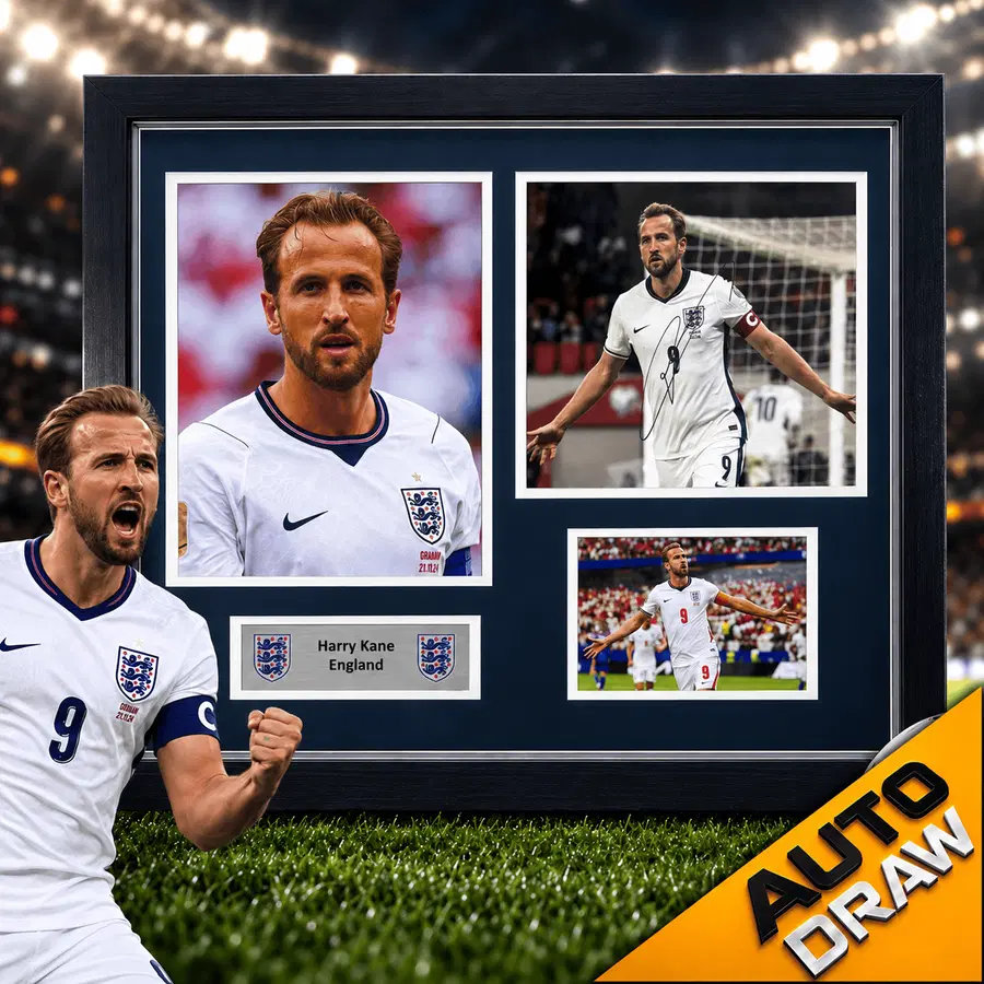 HARRY KANE Signed & Framed Picture