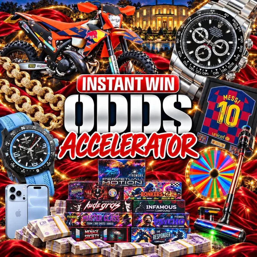 Odds Accelerator – Win Tickets Into Our 23rd October Live Draws!!