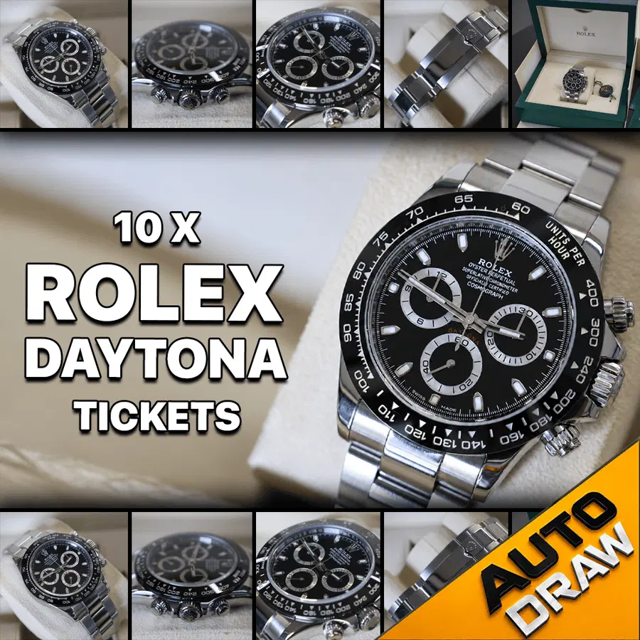 WIN 10 X ROLEX DAYTONA TICKETS WORTH £250 – DRAW NO.2