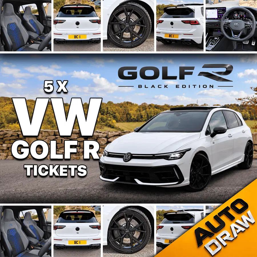 WIN 5 X VW GOLF R TICKETS WORTH £300 – DRAW NO.1