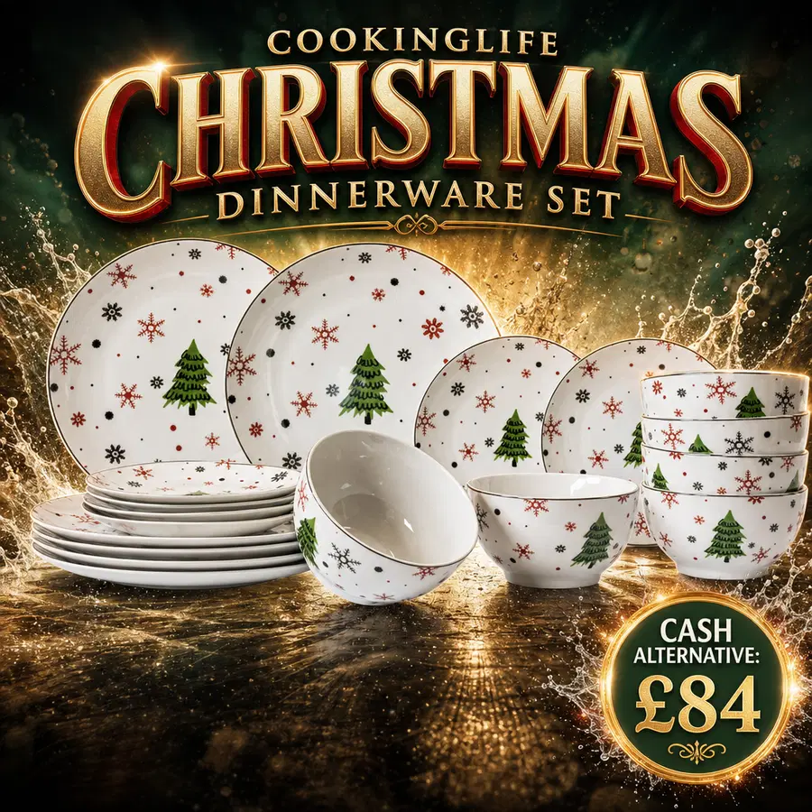 COOKINGLIFE CHRISTMAS DINNERWARE SET