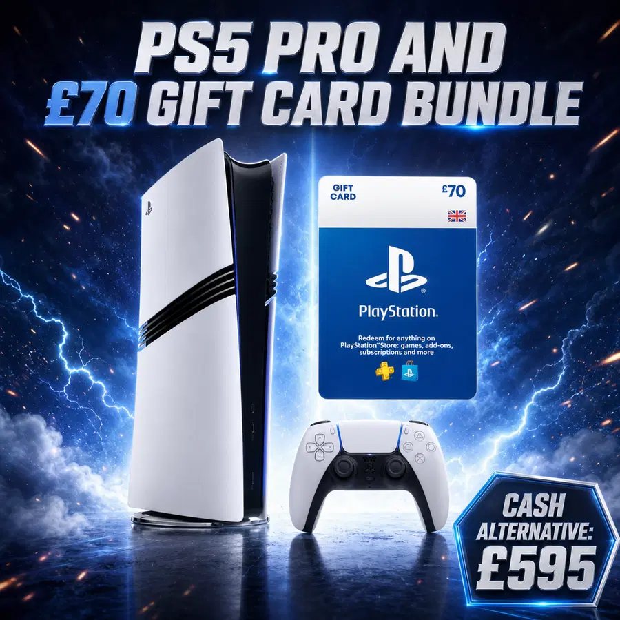 PS5 PRO AND £70 GIFT CARD BUNDLE