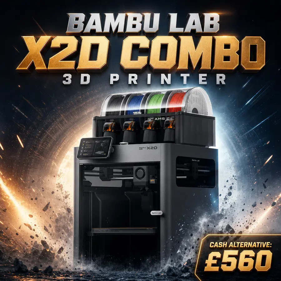 BAMBU LAB X2D COMBO 3D PRINTER