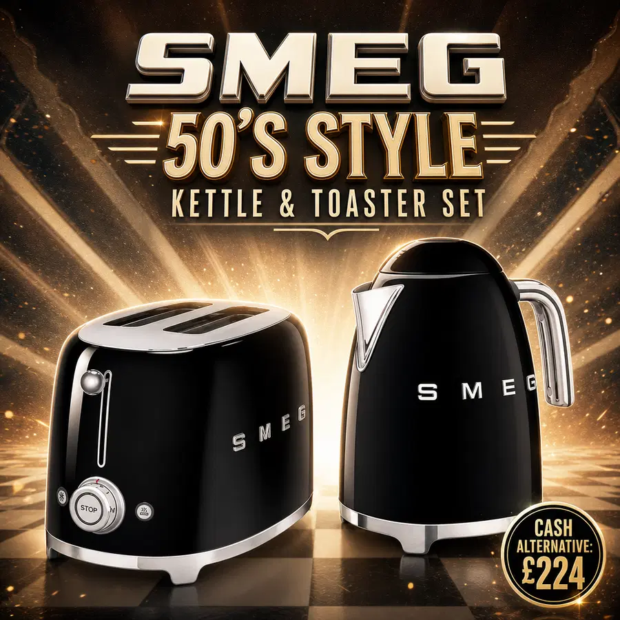 SMEG 50'S STYLE KETTLE & TOASTER SET