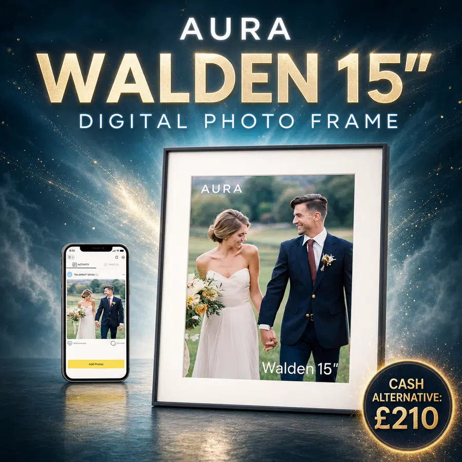 AURA WALDEN 15" DIGITAL PHOTO FRAME
